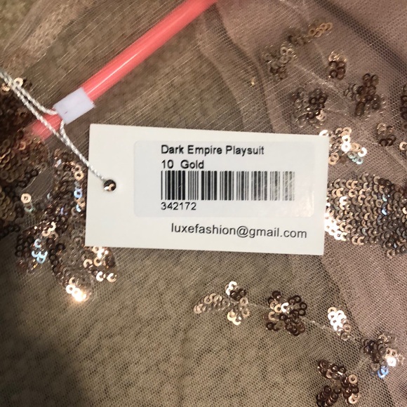 NWT Gold Romper - Picture 5 of 5